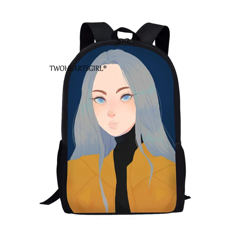 L5552C Twoheartsgirl Billie Eilish школьный рюкзак для девочек-подростков, Комплект детских школьных сумок, Детская Студенческая сумка для книг, Mochila Infantil - Цвет: L5552C