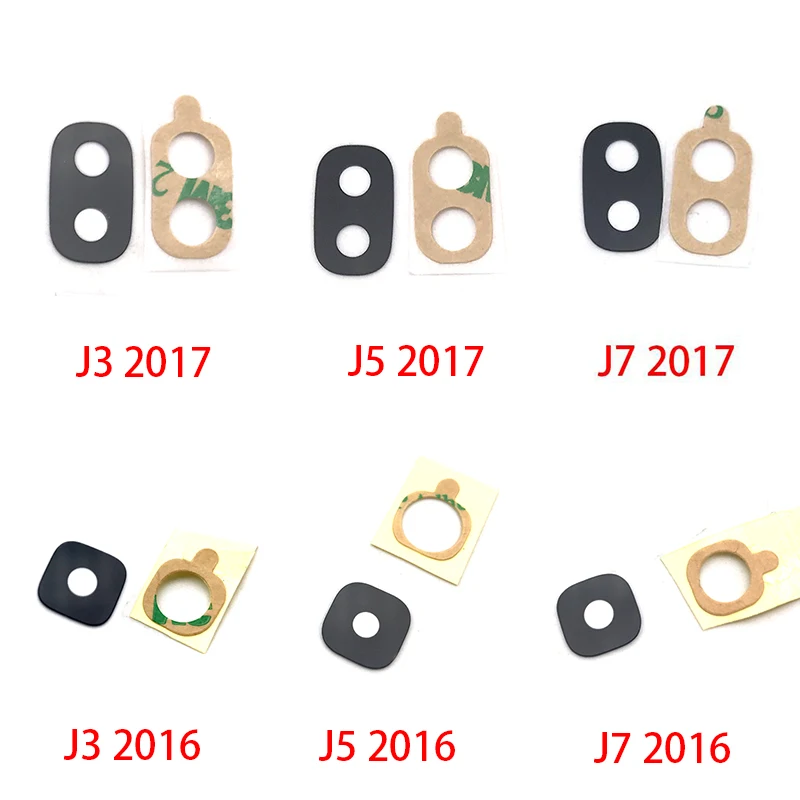 100 шт./лот Камера Стекло для samsung J3 J5 J7 J4 J8 J2 Pro /J5 J7 Prime задний тыловой объектив камеры Стекло+ Стикеры
