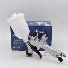 Minipistola de pulverización de reparación, rociador de pintura HVLP con alimentación por gravedad de 1,2mm, con taza de 250ml, herramienta de pintura de aire, profesional