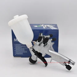 Mini pulverizador de reparo para pintura, pulverizador profissional de tinta hvlp com copo de 1.2 ml para alimentação por gravidade de 250mm