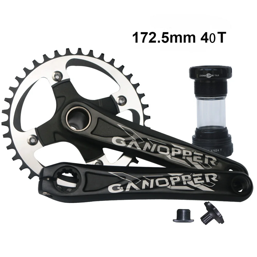 172.5mm 40T crankset Шатун для горного велосипеда, 172,5 мм, 175 мм, набор Шатунов для велосипеда, 104BCD, звездочка, 32 T, 36 T, 38 T, 42 T, узкая широкая цепь, велосипедная дорожка, набор цепей - Цвет: 172.5mm 40T crankset