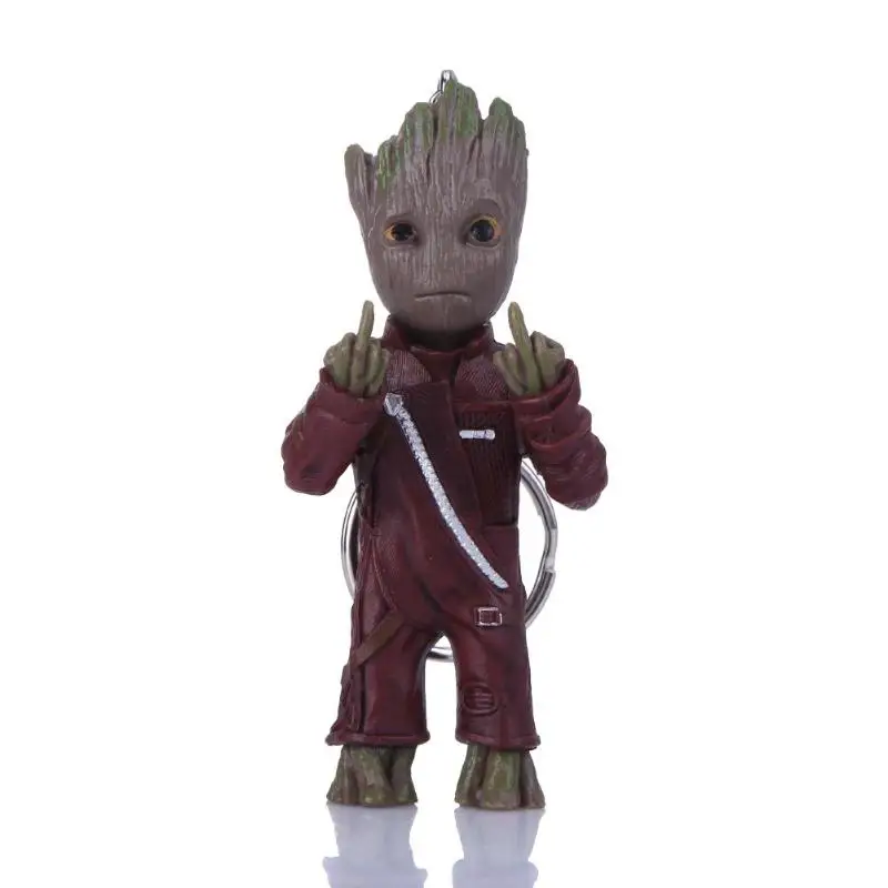 Детский Groot фигурки брелок-игрушка домашний орнамент Милая модель игрушка для детей мультфильм Дерево человек брелок автомобиль висячий