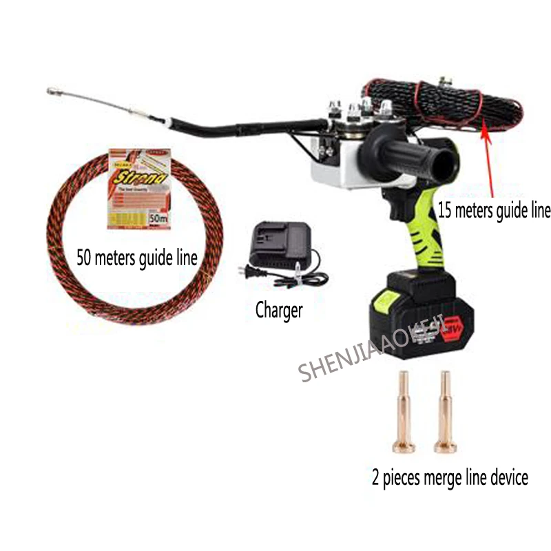 

1PC Electrician Stringing Wire Machine Fully Automatic Wall Lead Wire Device Electric Charging Stringing Threading Machine