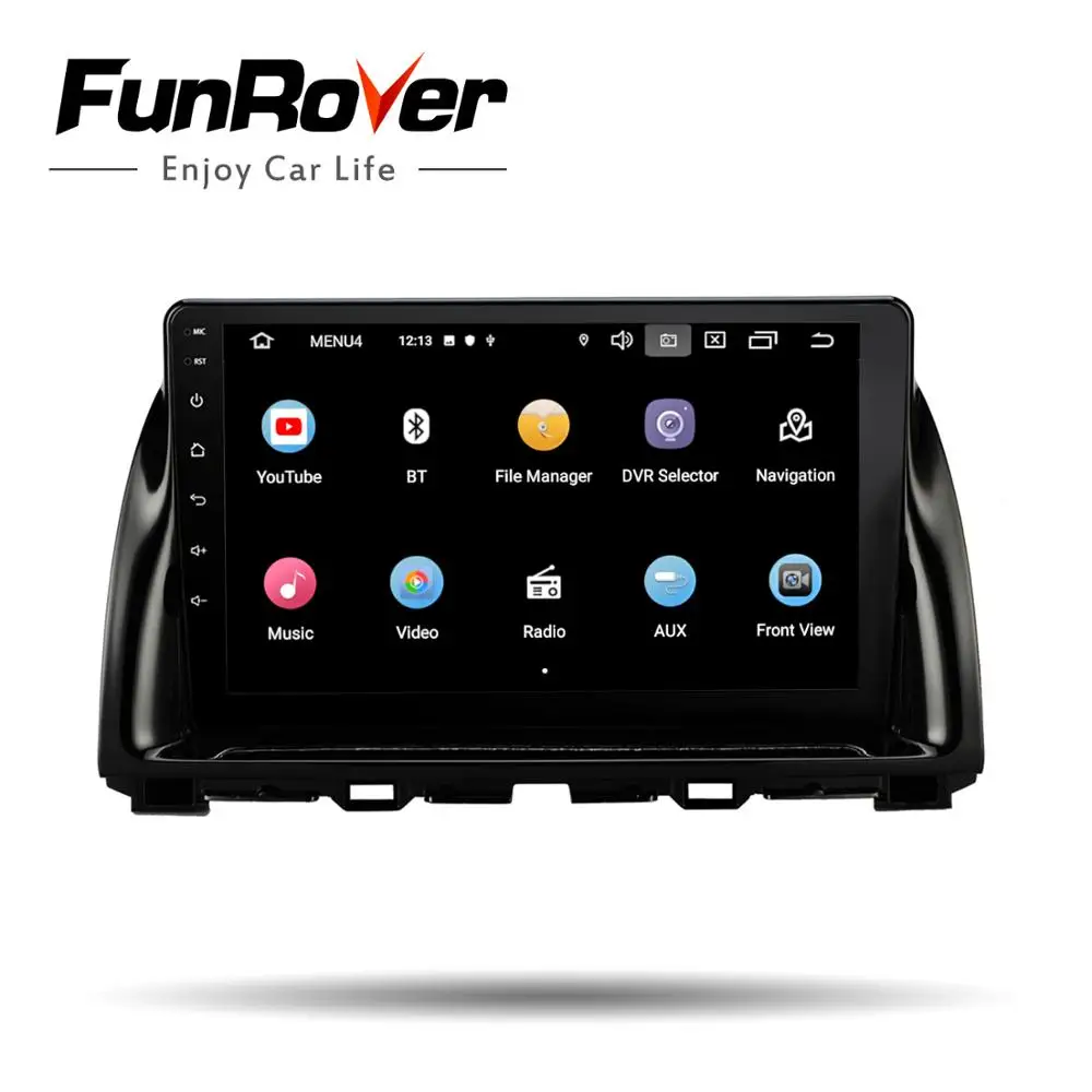 Discount Funrover 2.5D+IPS Car Radio Multimedia android 9.0 Video Player Navigation GPS For Mazda Cx-5 cx5 cx 5 2014-2016 No dvd rds bt 4