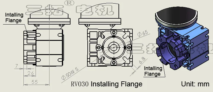 RV030 flange