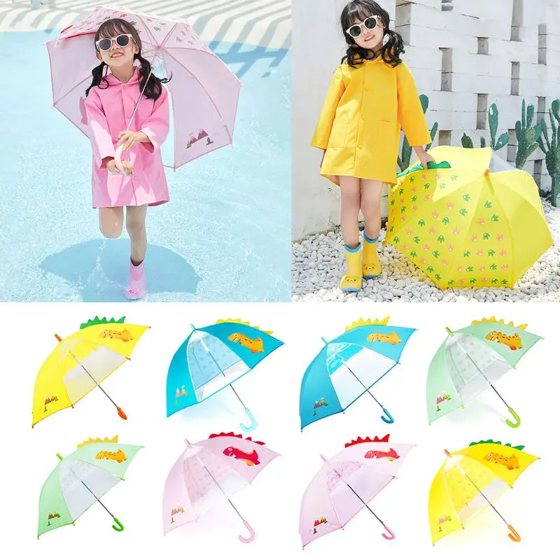

Small Dinosaur Children Stereoscopic Cartoon Umbrella Straight Handle Umbrellas