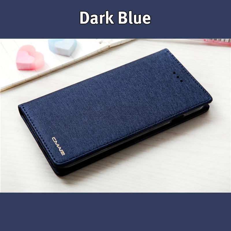Dark Blue Кожаный чехол 8plus 7plus для iPhone 11 Pro XS Max XR X, откидной Чехол-кошелек для iPhone 7 8 6 6s Plus, чехол с магнитным шелковым узором для карт - Цвет: Dark Blue