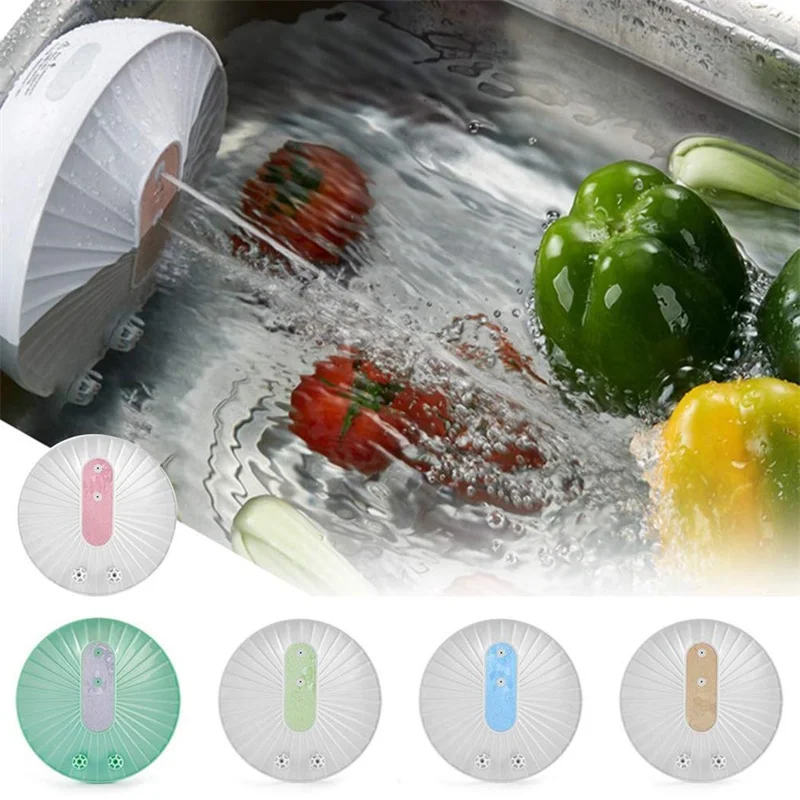 

Mini Ultrasonic Dishwasher Portable Fruit Cleaner High Pressure Wave Dishwasher USB Charging Dishwasher Kitchen Tools