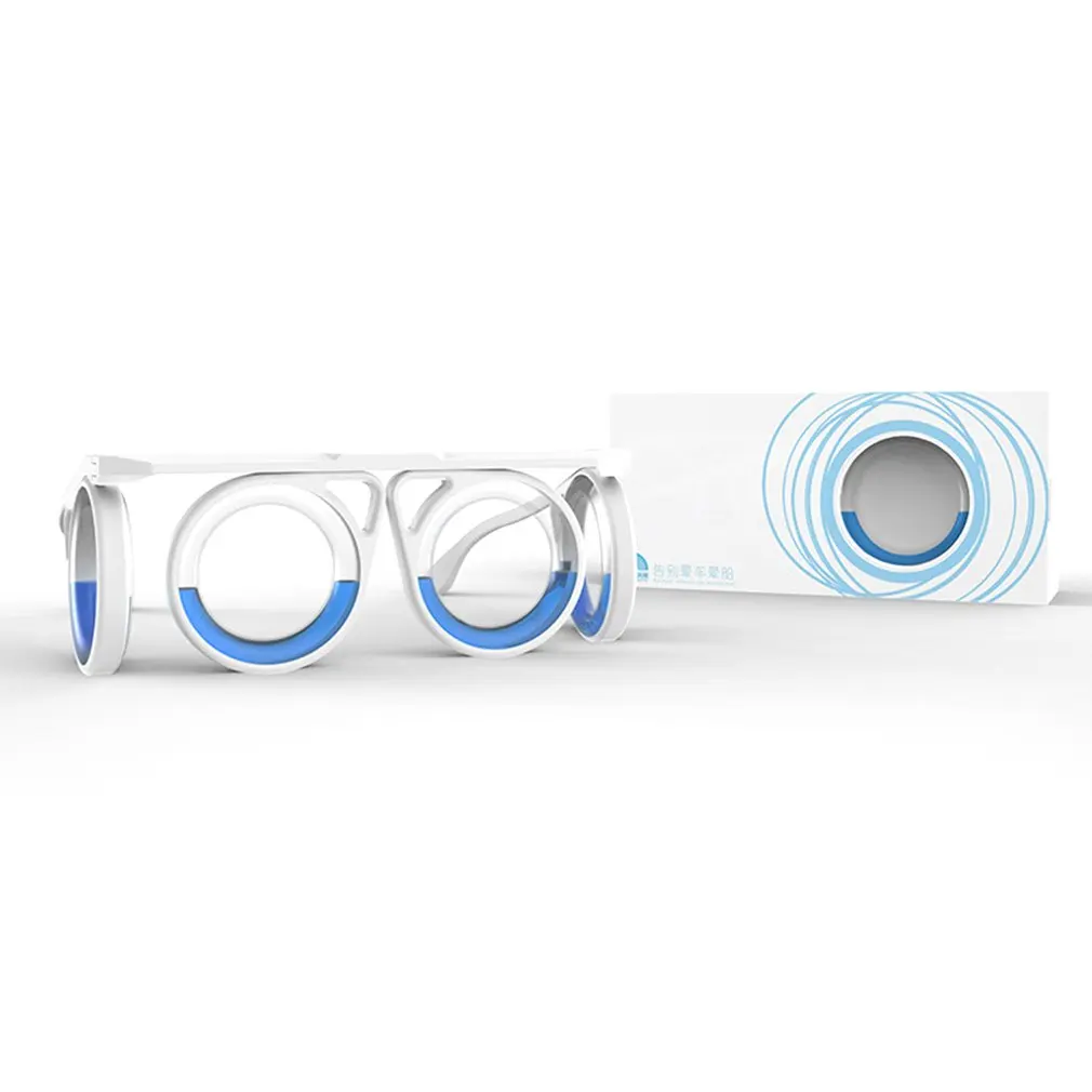 

Portable folding children's adult liquid glasses Anti-motion sickness ship aircraft without lens PC goggle 1pcs