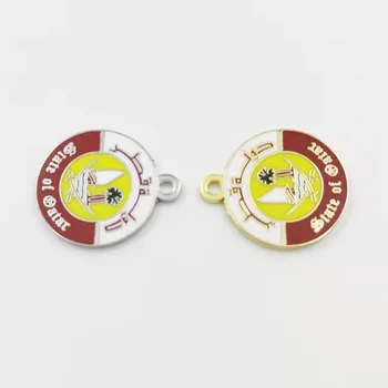 

Qatar logo Badge Gold pendant Arabian countries Tasbih tassels High quality Gold double sided Muslim prayer beads Tassel