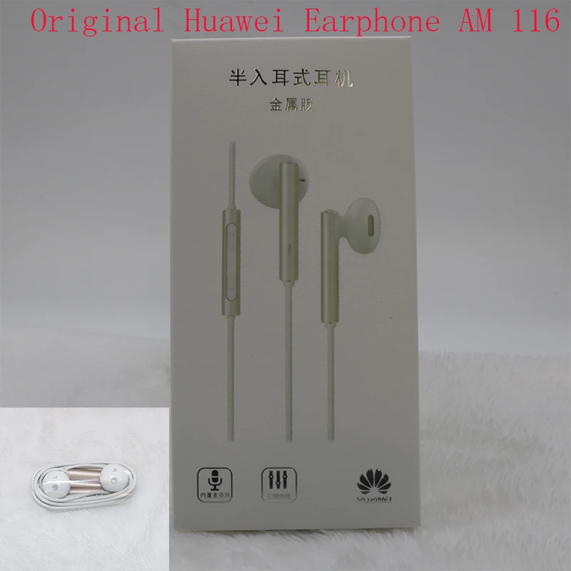 Оригинальные наушники Huawei am116 с микрофоном 3 5 мм гарнитура для P8 P9 P10 P20 Pro Mate 7 8 9 10 20