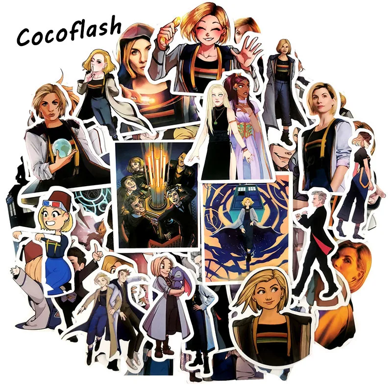 50pc/Lot Science Doctor Who Cool Stickers Graffiti Skateboard Laptop Luggage Suitcase Car Moto Waterproof JMD Decor Sticker