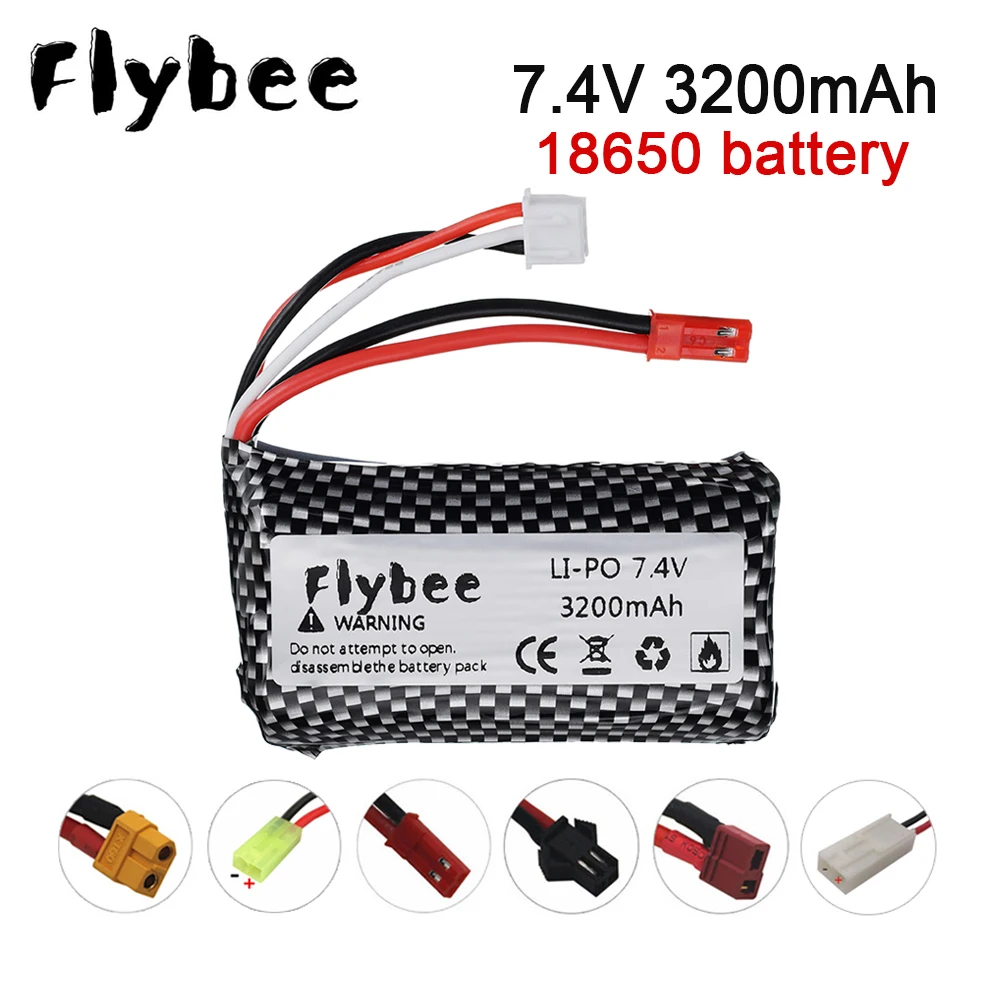 R/C 7 4 V 1500mAh 18650 литий-полимерный аккумулятор для Udi U12A Syma S033g Q1 H100 H101 H102 H103 FT009 rc