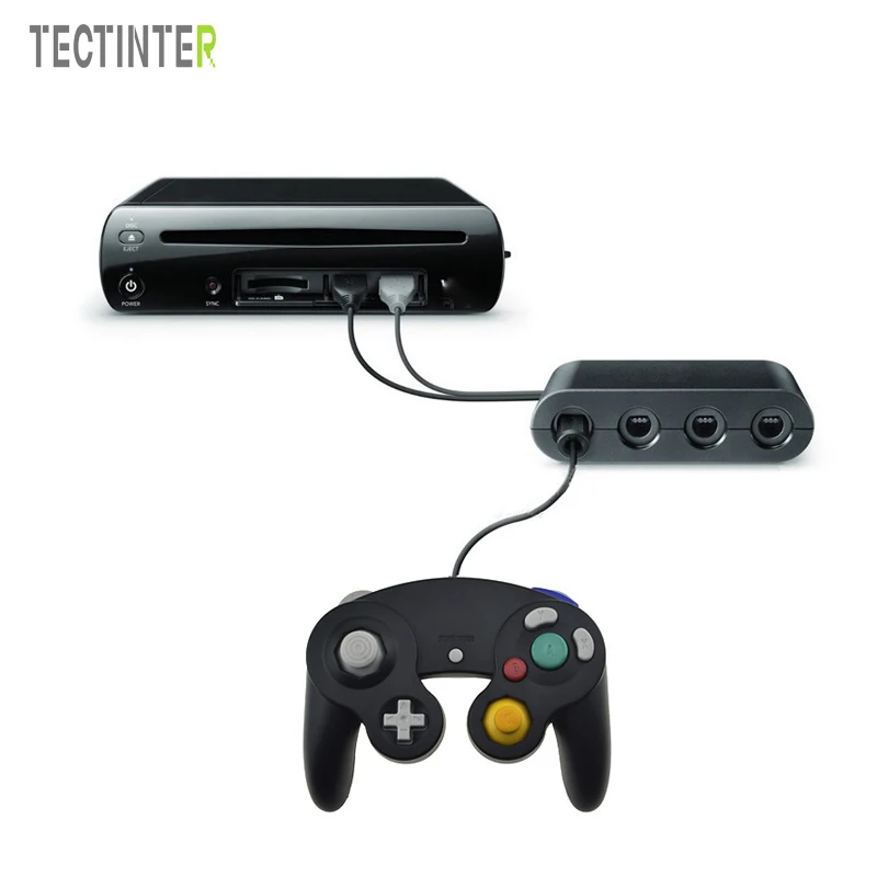 

For WiiU PC For 2 In 1 GameCube Controller Adapter Converter Computer Gamepad