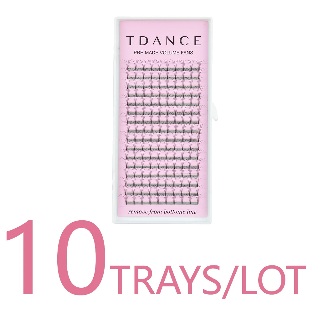 TDANCE 10 лотков/Лот 16 линий короткие ресницы для наращивания ресниц из