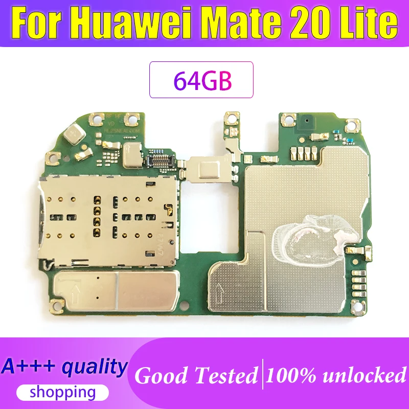 Для HUAWEI Mate 20 Lite 100% разблокированная оригинальная материнская плата 64 Гб ПЗУ 4 ОЗУ