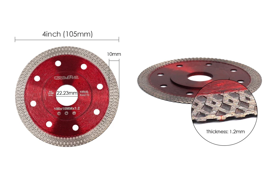 Бесплатная shippingDC-SXSB01 D105mm супер тонкий алмазный керамический Пильный Диск фарфоровый режущий диск для резки керамической или фарфоровой