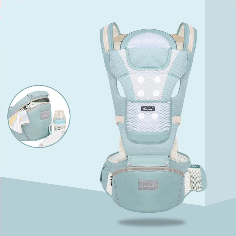 Эргономичный рюкзак-кенгуру для младенцев и детей постарше, слинг-кенгуру с передним бортом, слинг для новорожденных, для путешествий 0-36 месяцев - Цвет: Breathable 2