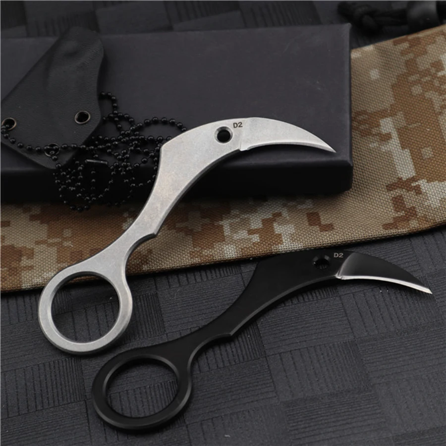 Новейший фиксированный нож Karambit, тактический коготь для шеи, походный Походный нож для самообороны, походный охотничий нож для выживания, инструменты для повседневного использования, набор K