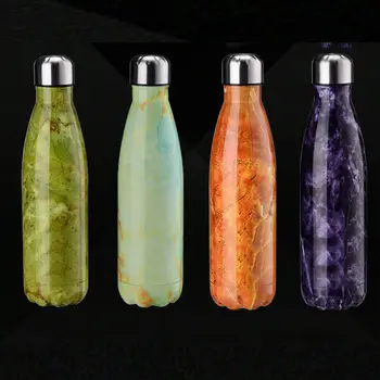 

UK Stainless Steel Water Bottle - Insulated Metal Sport & Gym Drinks Flask 500ml