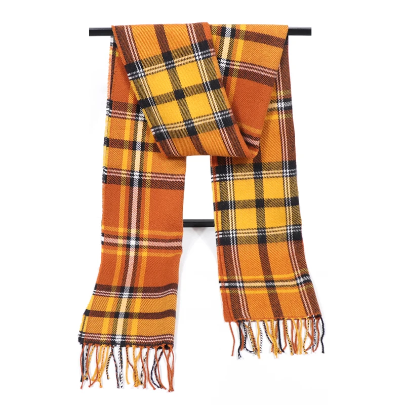 2022 Autumn Winter Women Cashmere Unisex Scarf Foulard Plaid Men Male Scarves Fashion Casual Scarfs Men Luxury Bufandas Hombre