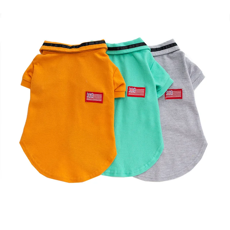 Fashion French Bulldog Summer POLO Shirt T-shirt Vest Coat Pet Dog Clothes Small Medium Dogs Teddy Chihuahua Pug Sweater KLC17