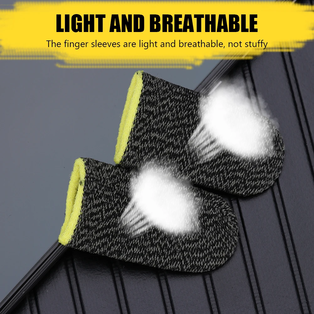 2 buc Deget Acoperire Respirabil Game Controller Deget Manșon Pentru PUBG Sudoare Rezistent Non-Scratch Touch Screen Gaming Degetul Mănuși_voghion.com