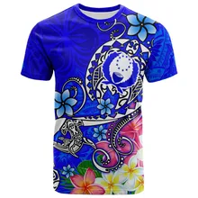 

Retro tribal island men and women casual short-sleeved T-shirt 3D printing streetwear Polynesian tattoo culture element T-shirt