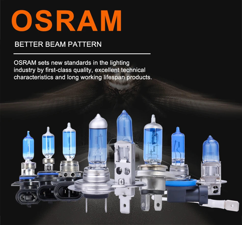 OSRAM автомобильный светильник H7 55 Вт галогенная Автомобильная лампа супер 12 В