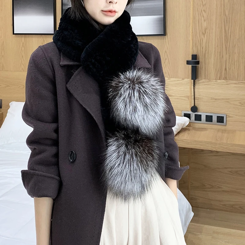 faux fur snood zara