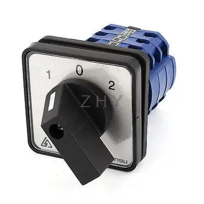 

500V 20A 1-0-2 3Positions Rotary Cam Universal Changeover Switch