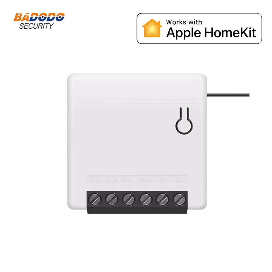 Двухполосный умный релейный модуль совместимый с Apple HomeKit для управления умным