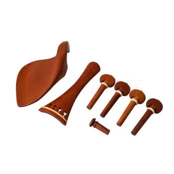

Yibuy Red Rosewood Violin Accessories Kit 4/4 Musical Parts Tool