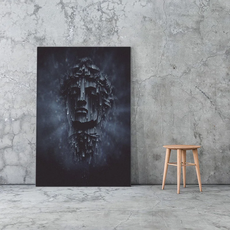 Prints Painting Wall Artwork Darkness Vaporwave Modular Canvas Poster Aesthetics Picture Modern Home Decor Bedside Background Painting Calligraphy Aliexpress