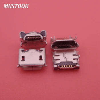 

100PCS/LOT,Micro 5P USB jack connector for phone GPS,charging port data port for phone,Small OX horn