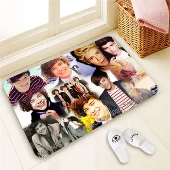 

H-P373 Custom one direction #7 Doormat Home Decor 100% Polyester Pattern Door mat Floor Mat foot pad SQ00722-@H0373