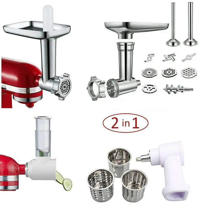 Slicer Accessories Shredder Mixer Kitchenaid-Stand Food-Grinder-Attachment Meat-Stuffer