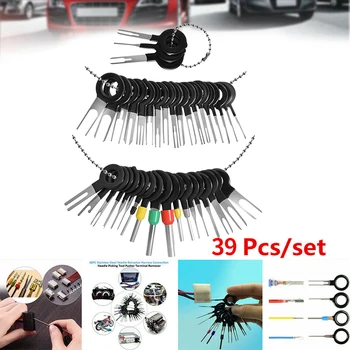 

Pins Terminals Removal Tools Kit for Car, Pin Extractor Puller Repair Remover Key Tools for Most Connector Terminal(39 Pcs)