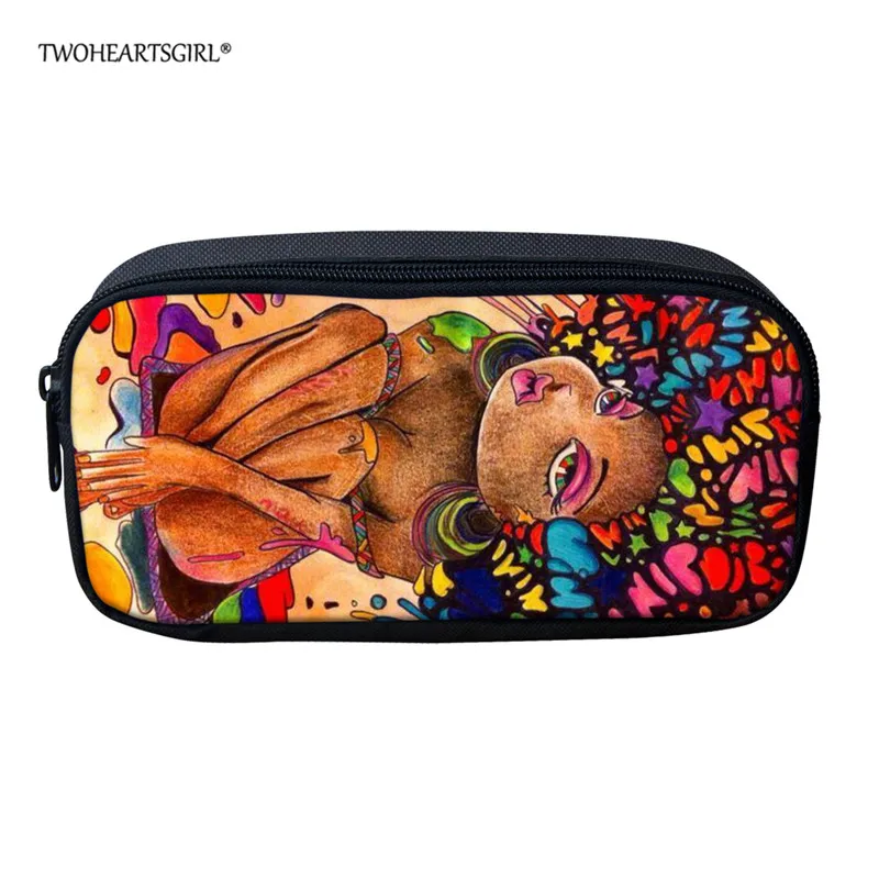Twoheartsgirl черный комплект школьных сумок для девочек в африканском стиле для девочек-подростков, милый школьный рюкзак для детей, подарок - Цвет: Z5014K