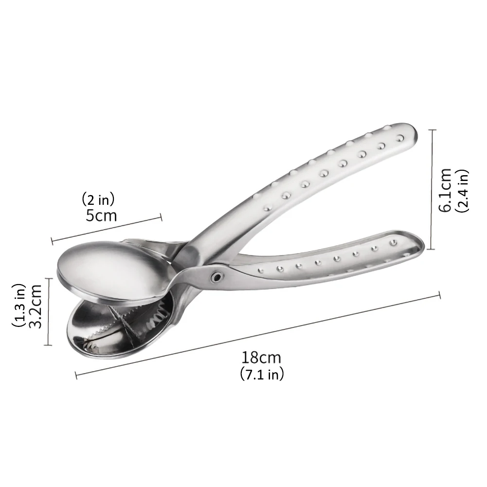 304 Stainless Steel NutCracker Opener 2 in 1 Quick Chestnut Clip Walnut Pliers Metal Nut Opener Kitchen Tools Cutter Gadgets