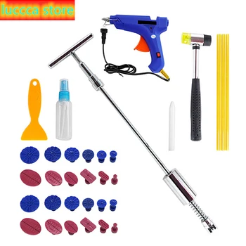 

33 PCs Dent repair sliding Dent hammer Kit without removal tools for car body Dent removal tools Kit (US plug)