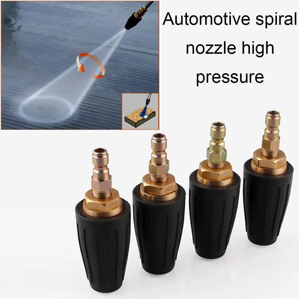 1/4 High Pressure Washer Jet Wash For Dirt Blaster Rotating Turbo Nozzle Spray 