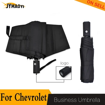 

For Chevrolet umbrella bumbershoot Travel Business car logo sunshade automatic folding umbrella parasol men Resistant 2020 new