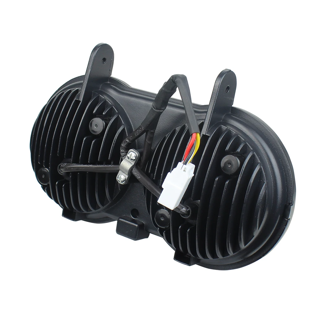 Motorcycle Dual Light LED Headlight for Buell XB Model 2003-2010 - Image 4