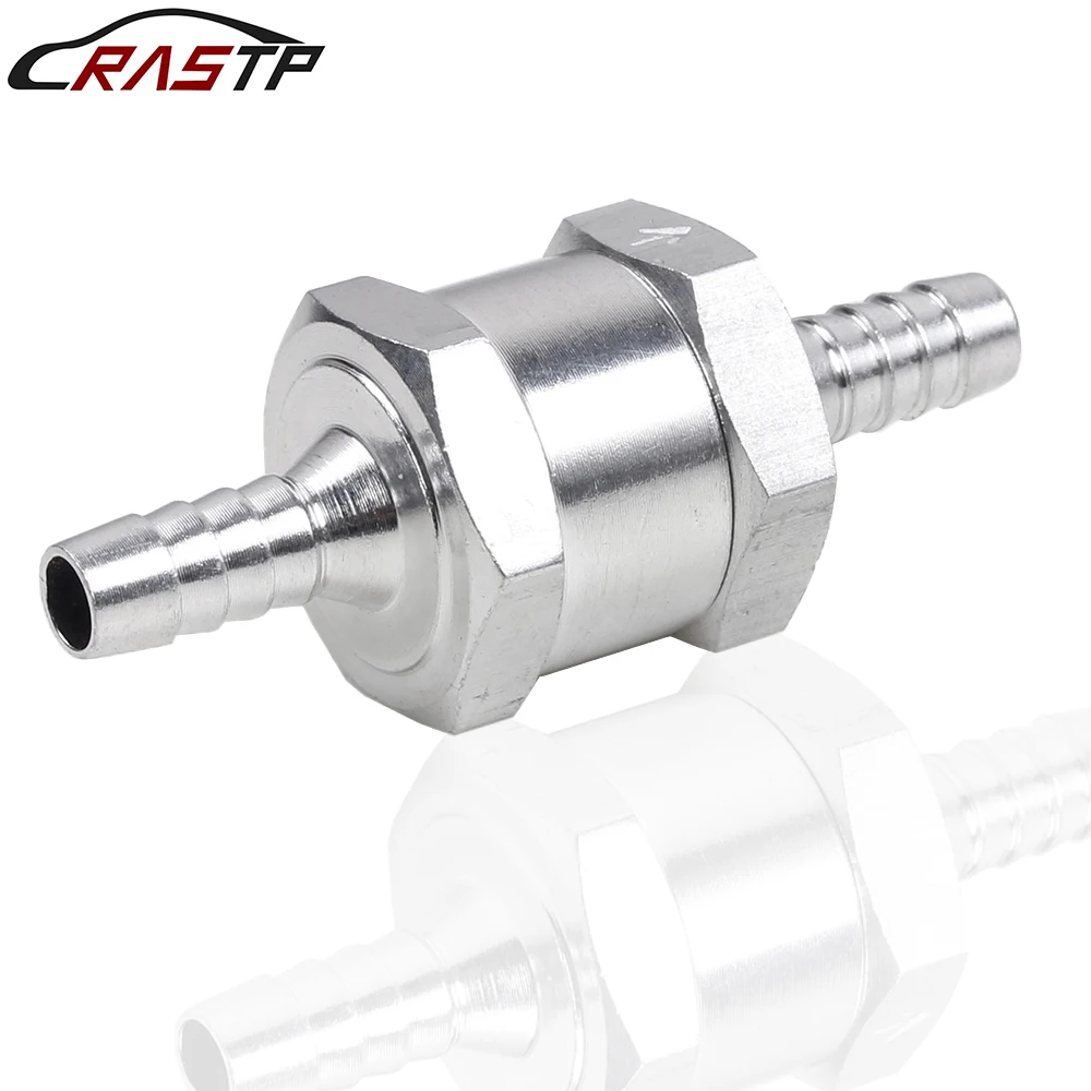 Fuel Check Valve RASTP-1/4 "6mm 5/16" 8mm 3/8 "10mm 1/2 "12mm Aluminum Alloy Non-Return Check Valve Fit For Fuel Pipe Oil Diesel RS-OFI061