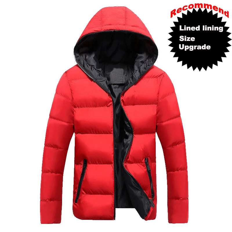 Vente Couleur bonbon hommes Parkas manteau à capuche hommes Parka veste hommes 2019 vêtements et manteaux pour hommes coton automne et hiver vêtements