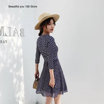 

Korean-style French-style body-wrap skirt 2020 summer fashion retro love printed waist-tight slim dress skirt