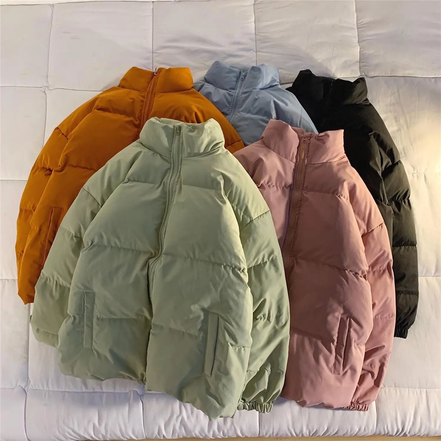 

Мужская разноцветная пузырьковая куртка в стиле Харадзюку, зимняя куртка, Мужская Уличная одежда, парка в стиле хип-хоп, Корейская черная одежда, пуховики, куртки, 2023