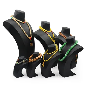 

Black brushed portrait neck jewelry rack pendant necklace jewelry display props