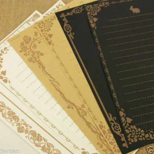 8 шт./компл. винтажная бумага для письма в ретро стиле канцелярские